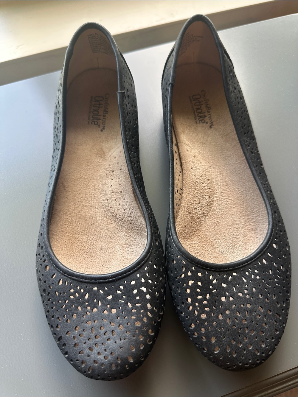 Black Ballet Flats 8.5 Wide